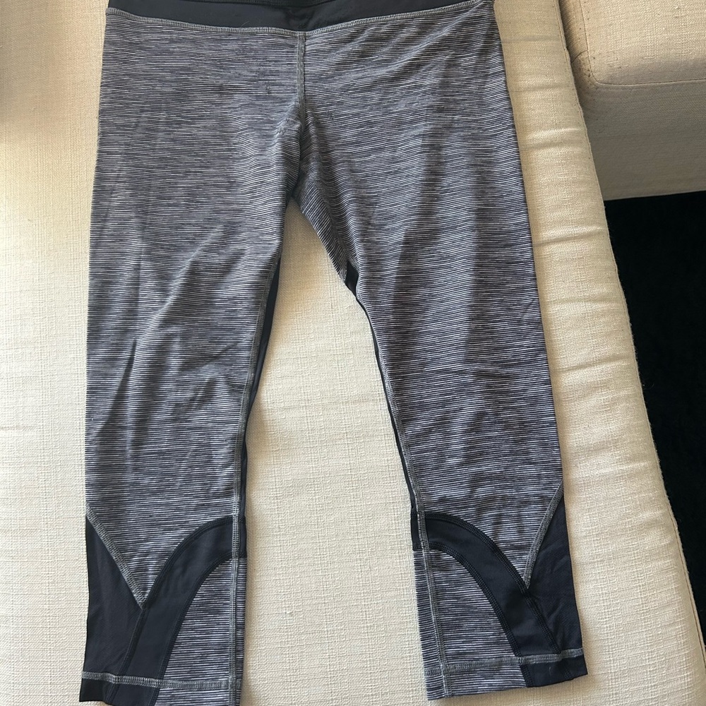 Lululemon Gray and Black Leggings